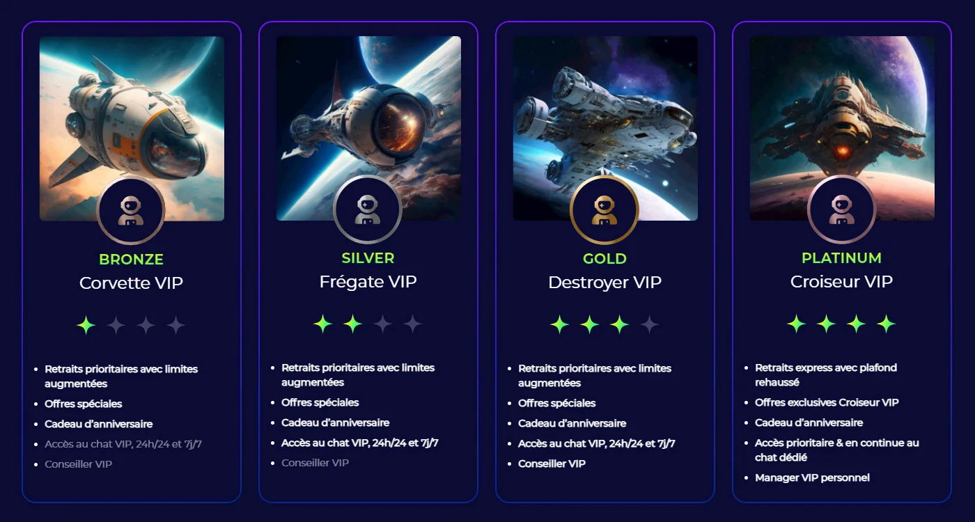 spacefortuna casino vip